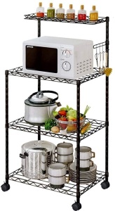 LENTIA 4-Tier Baker’s Rack Microwave Stand. NEW