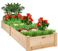 8x2ft Wooden Raised Garden Bed Planter for Garden, Lawn, Yard,NEW4.6 star rating