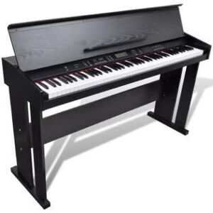 vidaXL Classic Electronic Digital Piano with 88 Keys & Music Stand - Stand is Damaged & Unknown if Complete
