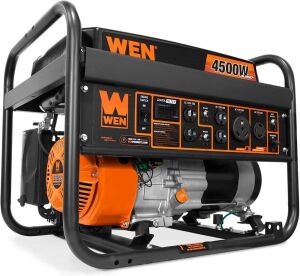 WEN GN4500 4500-Watt 212cc Transfer Switch and RV-Ready Portable Generator, CARB Compliant 