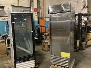 Central Exclusive 69K-117 Swing Glass Door Freezer & Kratos Refrigeration 69K-765HC Commercial Freezer - For Parts or Repair