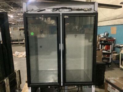 Aegis Scientific Series II Laboratory Use 48 cu.ft. Upright Freezer 2 Sliding Glass Doors Automatic Defrost - For Parts or Repair 