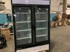 Maxx Cold MXM2-48RHC 54" Double Glass Door Merchandiser Refrigerator, Free Standing, 48 Cu. Ft. - Does Not Get Cold, For Parts or Repair 