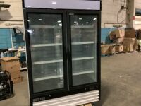 Maxx Cold&nbsp;MXM2-48RHC 54" Double Glass Door Merchandiser Refrigerator, Free Standing, 48 Cu. Ft. - Does Not Get Cold, For Parts or Repair&nbsp;