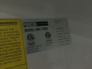 Kratos Refrigeration 69K-774HC Commercial 2 Door Reach-in Freezer - Does Not Get Cold, For Parts or Repair 