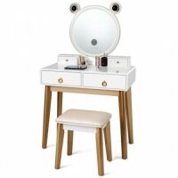 Vanity Table Touch Screen Dimming Mirror with Bluetooth Speakers&nbsp;