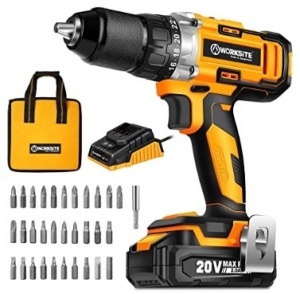 WORKSITE Cordless Drill/Driver Set, Powers Up, E-Commerce Return, Retail 59.99