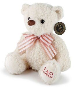 Case of (6) FAO Schwarz Beige Teddy Bear Cuddly Ultra-Soft Fur 10" Stuffed Animals
