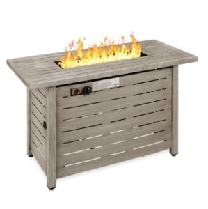 Gas Fire Pit, 42in, Gray