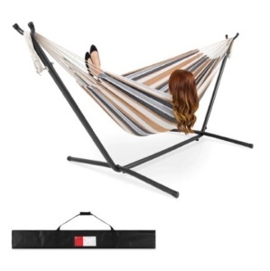 2-Person Brazilian-Style Double Hammock, Desert Stripes