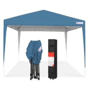 Outdoor Portable Pop Up Canopy Tent, 10x10ft, Blue