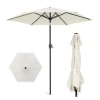 Outdoor Market Patio Umbrella, 7.5ft, Cream