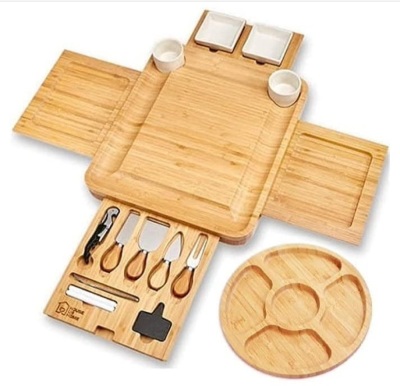 Bamboo Cheese Board, New, May Vary From Stock Photo, Retail 61.99