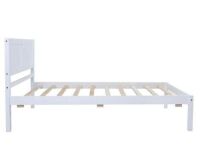Wood Platform Bed with Headboard, Twin&nbsp;
