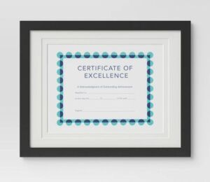 Case of (4) Threshold 14" x 11" Matted to 8.5" x 11" Document Frames