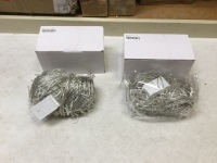 Lot of (2)&nbsp;500 LED IP44 Warm White Fairy String Light Sets with 8 Functions. Appear to be 100 ft.