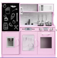 Pretend Play Kitchen Wooden Toy Set for Kids with 11 Accessories,APPEARS NEW