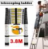 12.5ft Aluminum Telescoping Extension Ladder. Appears New