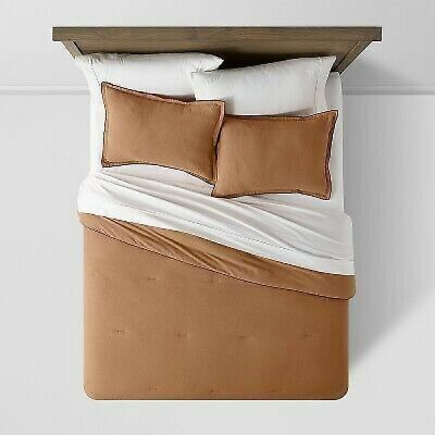 Full/Queen Flannel Comforter & Sham Set, Copper