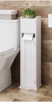 Wooden Toilet Paper Storage Holder and Stand, Appears New
