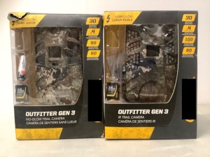 Lot of (2) Trail Cameras, Untested, E-Commerce Return, Retail 99.99 ea