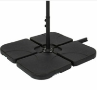 Best Choice Products SKY3257 4-Piece Cantilever Offset Patio Umbrella Stand Square Base Plate Set