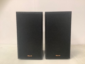 Klipsch Bookshelf Speakers, Untested, E-Commerce Return, Retail 249.00