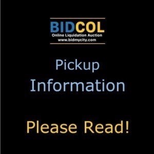 PICKUP INFORMATION - PLEASE READ