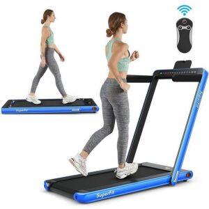 2 In 1 Folding Treadmill Dual Display with Bluetooth Speaker