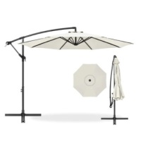 Offset Hanging Patio Umbrella,&nbsp;10ft, Cream