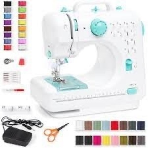 6V Portable Foot Pedal Sewing Machine w/ 12 Stitch Pattern