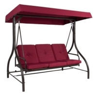 3-Seat Outdoor Canopy Swing Glider