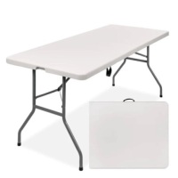 6ft Portable Folding Plastic Dining Table
