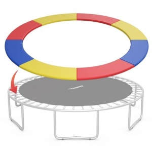 10Ft Waterproof Safety Trampoline Bounce Frame Spring Cover-Multicolor SP37351CL 