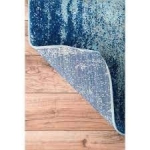 Abstract Blue 2 ft. x 3 ft. Area Rug