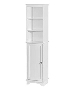 Spirich Home Freestanding Storage Cabinet with Three Tier Shelves, Appears New