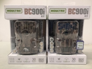 Lot of (2) Moultrie Trail Cameras, Untested, E-Commerce Return, Retail 199.98