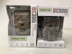 Lot of (2) Moultrie Trail Cams, E-Commerce Return, Untested, Retail - $189.98