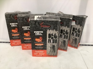 Lot of (5) Wildgame Innovations Trail Cameras, Untested, E-Commerce Return, Retail 799.95