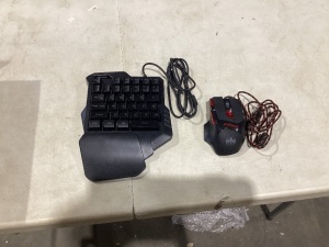 One Hand Gaming Keyboard and Mouse Combo