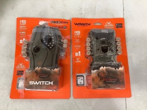 Lot of (2) Wildgame Innovations Trail Cameras, Untested, E-Commerce Return, Retail 154.00