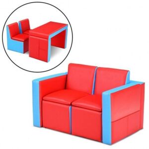 Multi-Functional Kids Sofa Table Chair Set 