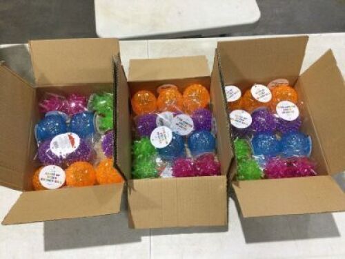 Case of Light Up Spiky Bouncy Balls&nbsp;