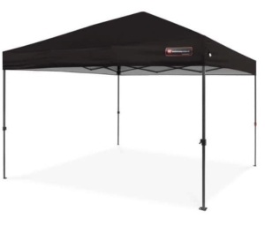 10 ft. x 10 ft. Black Pop Up Canopy 