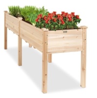 Raised Garden Bed, Elevated Wood Garden Planter Stand - 72x24x30in,NEW