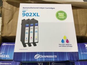 Case of (8) Remanufactured Inkjet Cartridges Replaces HP 902XL