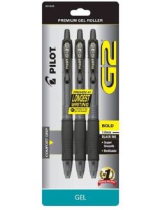 Case of (48) Pilot 3ct G2 Gel Pens Bold Point 1.0mm Black Ink