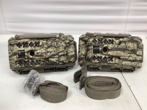 Lot of (2) Moultrie Trail Cameras, Untested, E-Commerce Return, Retail 359.98