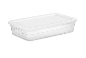 Case of (5) 41qt Clear Under Bed Storage Box