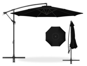 Offset Hanging Patio Umbrella - 10ft, Black